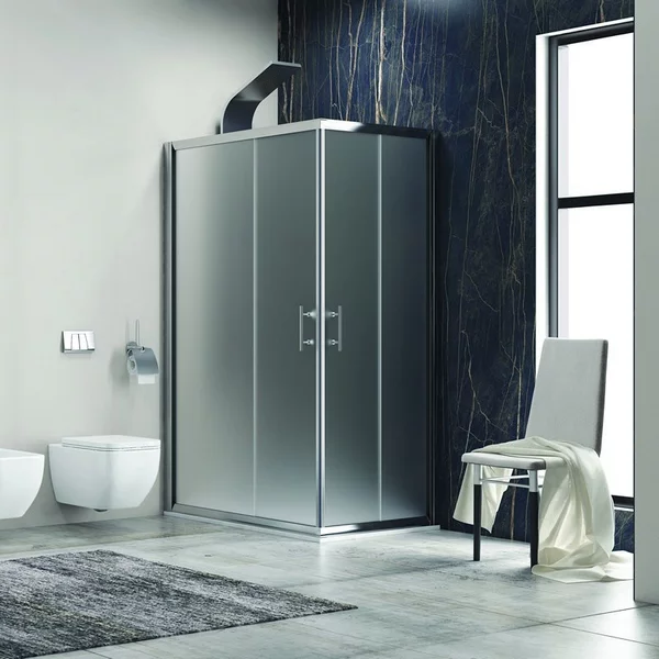 Box doccia angolare 110x80 cm cristallo opaco KF1000 - KAMALU
