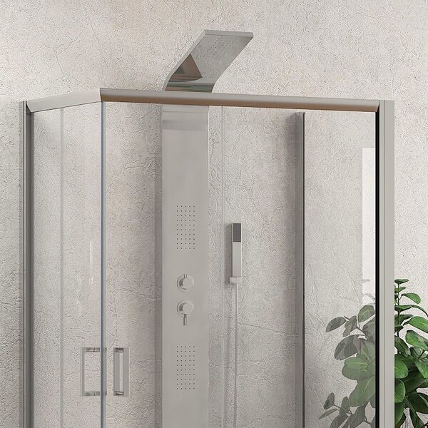 Kamalu box tre lati 70x120x70 altezza 180 cristallo trasparente k410