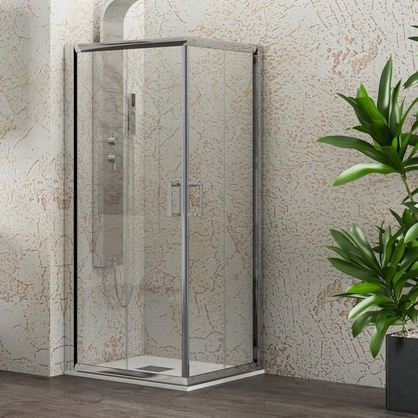 Box doccia angolo 80x80 scorrevole altezza 190 Kamalu-1000 - KAMALU