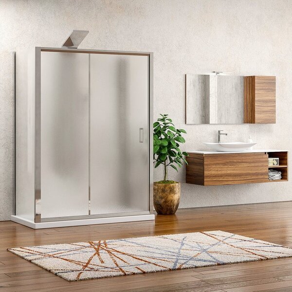 Kamalu box 3 lati 90x100x90 vetro opaco apertura scorrevole k410ns