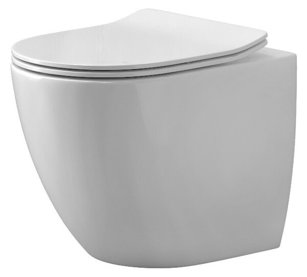 Kamalu vaso filo muro senza brida nelu-t
