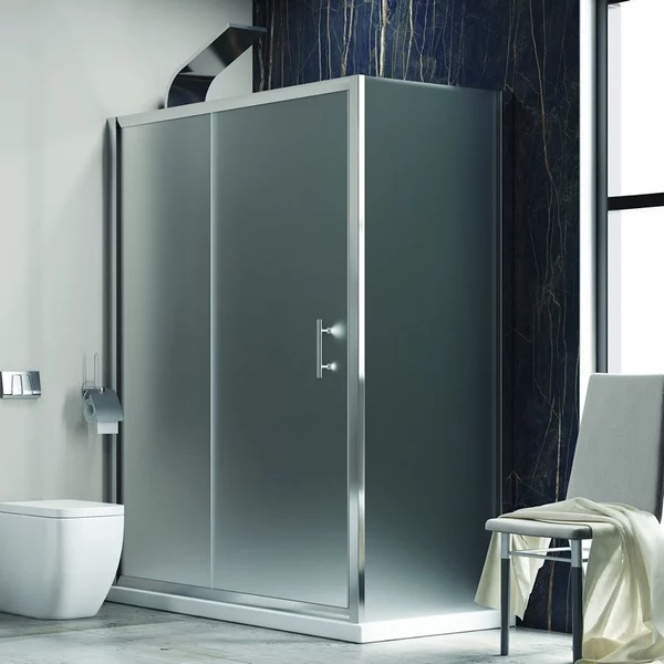 Cabina doccia 120x90 vetro opaco anticalcare anta scorrevole KF5000S - KAMALU
