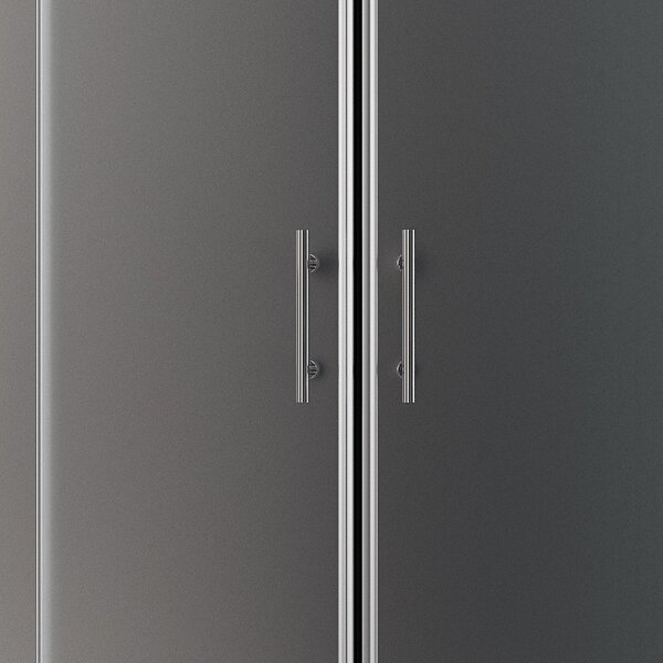 Kamalu box doccia stondato 120x90cm vetro opaco kam-k270