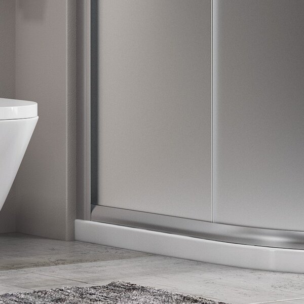 Kamalu box doccia stondato 120x90cm vetro opaco kam-k270