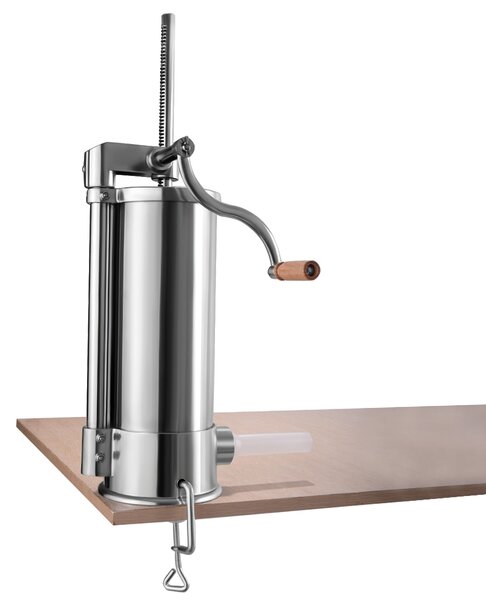 Costway 6L Macchina insaccatrice per salsicce in acciaio inox manuale con 6 tubi di riempimento
