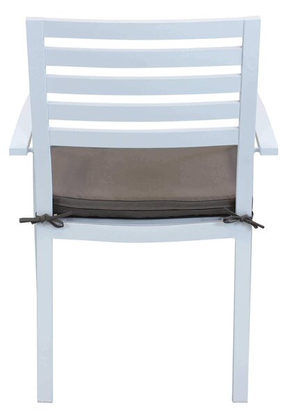 DEXTER - set tavolo in alluminio cm 160/240 x 90 x 75 h con 4 poltrone Dexter