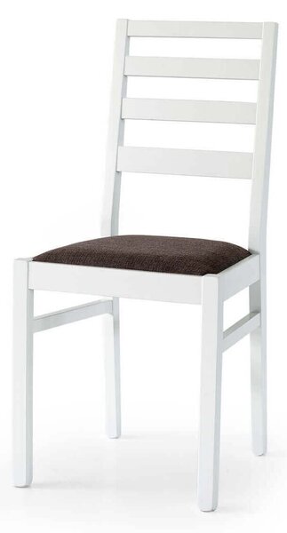 BEATRIX - sedia moderna in legno con seduta in stoffa
