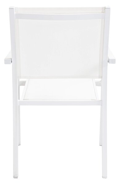 DEXTER - set tavolo in alluminio cm 160/240 x 90 x 75 h con 10 poltrone Venus