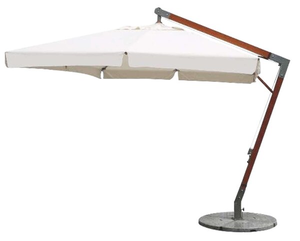 VICTOR - ombrellone da giardino decentrato 3x4 in legno
