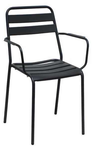ROMANUS - set tavolo in metallo cm 70 x 70 x 72 h con 2 poltrone Romanus