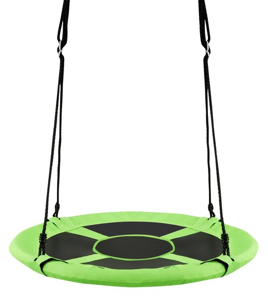 Costway Altalena con tenda da esterno e interno, Altalena con sedile per bambini e bambine, Verde