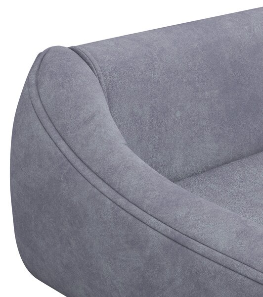 PawHut Divano per cani design scandinavo cuscino morbido rimovibile tessuto effetto velluto piedi in legno massello