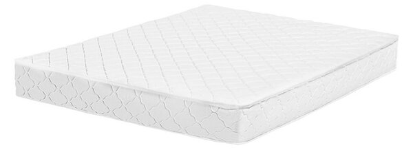 Materasso matrimoniale double face medio duro tessuto bianco per letto 140 x 200 cm Beliani