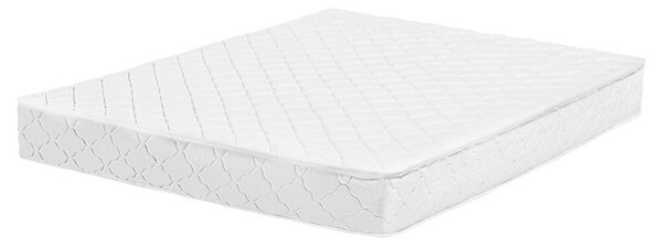 Materasso double face in tessuto di colore bianco 160 x 200 cm medio duro camera da letto Beliani