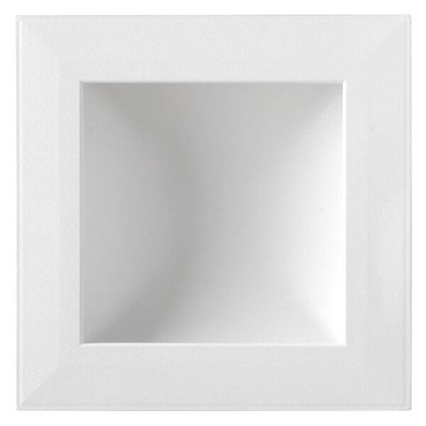 Faro LED da incasso Luce INDIRETTA 12W Quadrato Foro 127-137mm Colore Bianco Caldo 2.700K