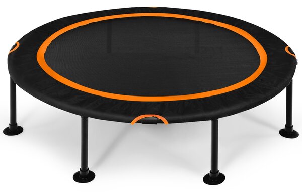 Costway Trampolino fitness silenzioso con corde elastiche durevoli per bambini e adulti, Trampolino pieghevole 122cm