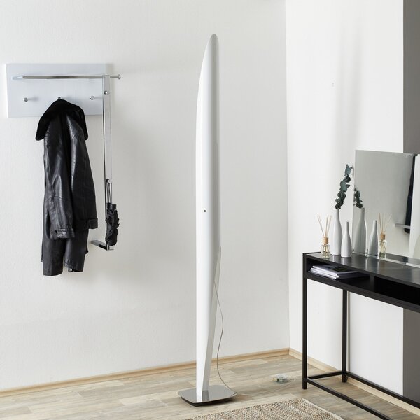 Lampada da terra kdln, SHAKTI, dimmerabile, Bianco, Soggiorno, Plastica, Design