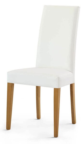 JACQUELYN - sedia moderna ecopelle con gambe antracite