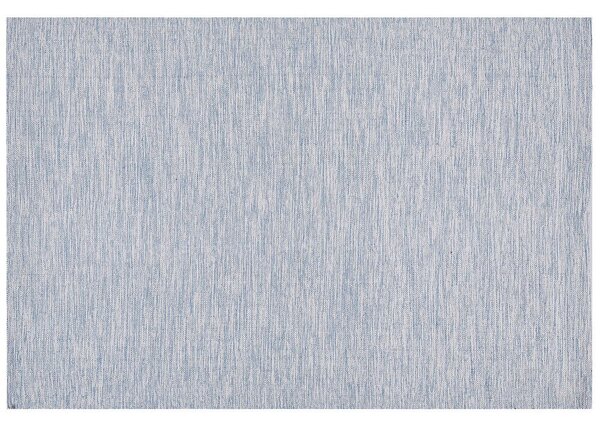 Tappeto Blu Cotone 160 x 230 cm Rettangolare Intrecciato a Mano Moderno Minimalista Beliani