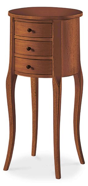 JARRETT - mobile portatelefono in legno massello tondo cm Ø 34 x 71 h