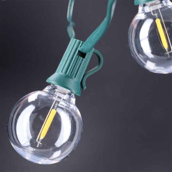 Brilagi -LED Ghirlanda decorativa da esterno 25xE12 20m verde IP44 bianco caldo