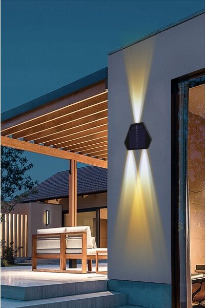 Immax 08488L - Lampada solare da parete LED 2W 5V IP54 con sensore