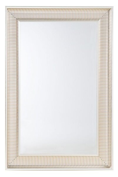 Specchio da parete dorato 60 x 90 cm con cornice sintetica moderno stile glam soggiorno camera da letto Beliani
