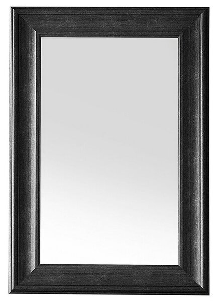 Specchio da parete sospeso Nero 61 x 91 cm in materiale sintetico ispirato allo stile minimalista scandinavo Beliani