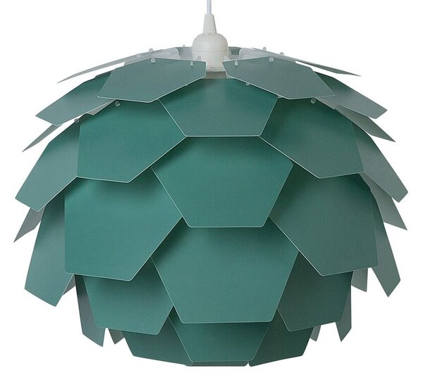 Lampadario moderno piccolo a forma di fiore in plastica di colore verde stile moderno Beliani