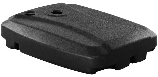 Costway Base portatile riempibile con acqua e sabbia per ombrellone, Stand resistente con ruote per ombrellone Nero