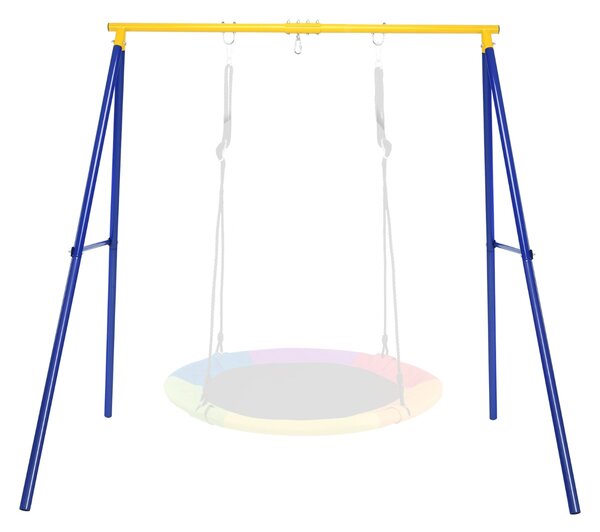 Costway Struttura ad A extra large in acciaio per altalena, Supporto di metallo per altalena per interno ed esterno