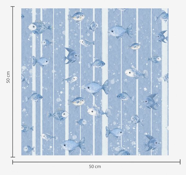 Carta da parati Pesce sott'acqua, Parati geometrica classici, Parati geometrica a righe classici, a00127 : Uwalls.it