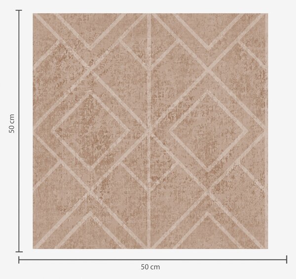 Carta da parati Rombi e linee grafiche nelle tonalità della terra, Parati classici in stile scandinavo, a00141v1 : Uwalls.it