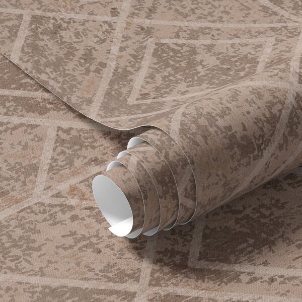 Carta da parati Rombi geometrici su sfondo texturizzato, Parati astratta classici, a00141 : Uwalls.it