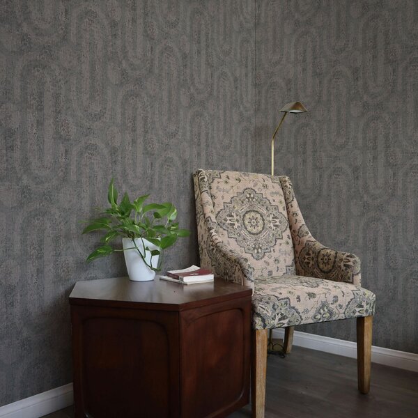 Carta da parati Grafica in stile grigio con graffi, Parati classici in stile loft, a00143 : Uwalls.it