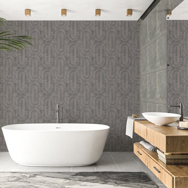Carta da parati Grafica in stile grigio con graffi, Parati classici in stile loft, a00143 : Uwalls.it