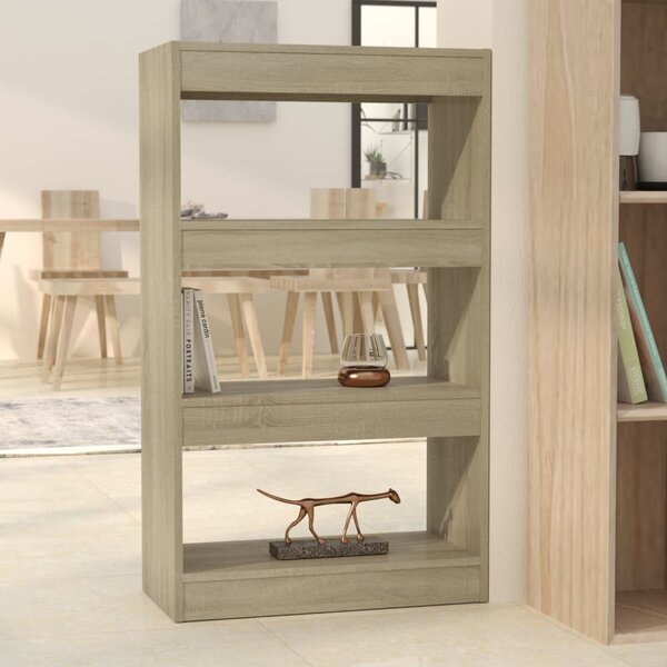 HOMCOM Mobile Libreria Porta CD a 12 Ripiani per 204 CD, in MDF e  Truciolato, 21x20x175 cm, color Legno