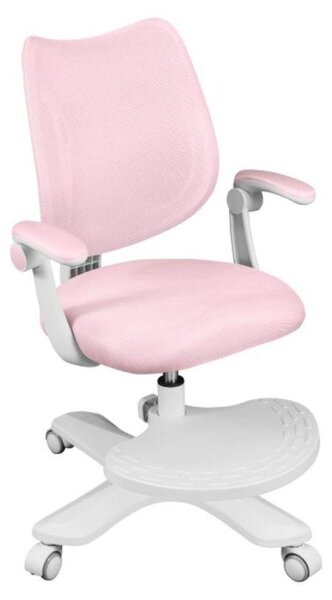 Mark Adler Junior 4.6 Pink | Sedia da scrivania per bambini Sedia girevole ergonomica | Poggiapiedi | Profondità di seduta regolabile | Braccioli regolabili