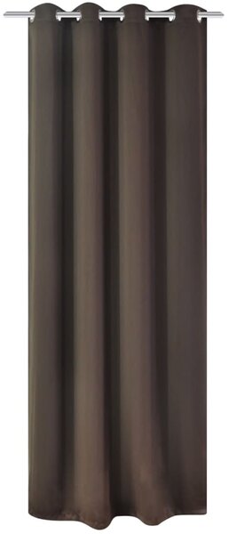 Tenda Oscurante con Occhielli in Metallo 270x245 cm Marrone