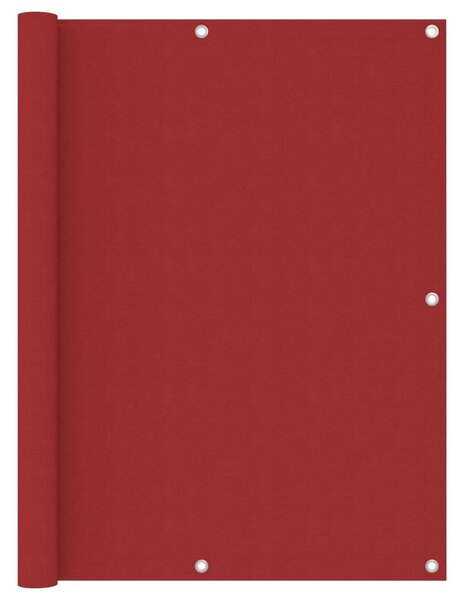 Paravento Balcone Rosso 120x600 cm in Tessuto Oxford