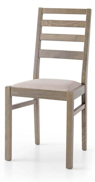 BEATRIX - sedia moderna in legno con seduta in stoffa
