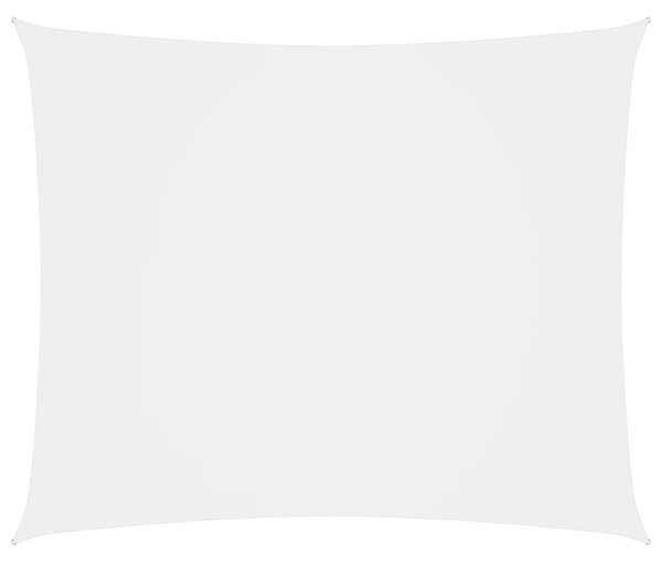 Parasole a Vela Oxford Rettangolare 6x8 m Bianco