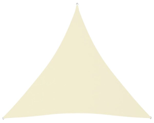 Parasole a Vela Oxford Triangolare 4,5x4,5x4,5 m Crema