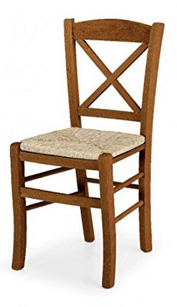HALLIE - sedia croce in legno massello