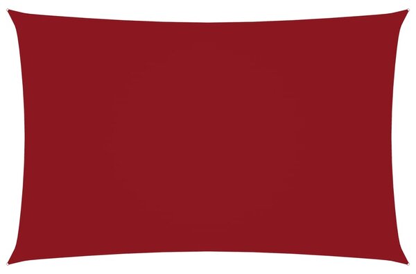 Parasole a Vela Oxford Rettangolare 4x7 m Rosso