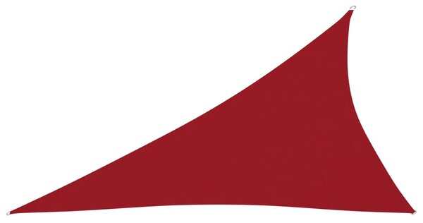 Parasole a Vela Oxford Triangolare 3x4x5 m Rosso