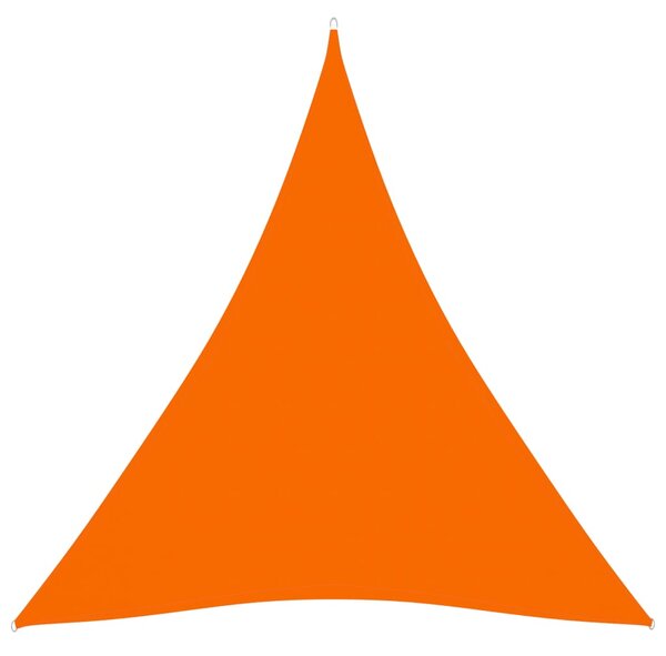 Parasole a Vela Oxford Triangolare 4x4x4 m Arancione