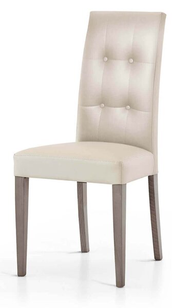 JACQUELYN - sedia moderna ecopelle con 4 bottoni