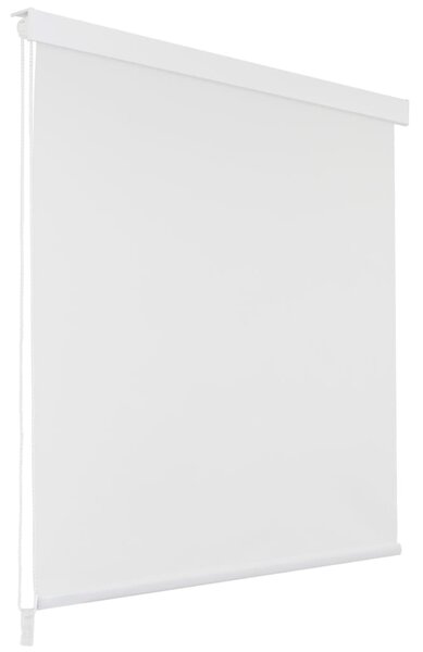 Tenda a Rullo per Doccia 80x240 cm Bianco