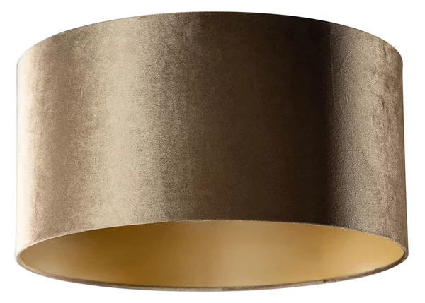 Paralume in velluto bronzo con interno oro 50/50/25